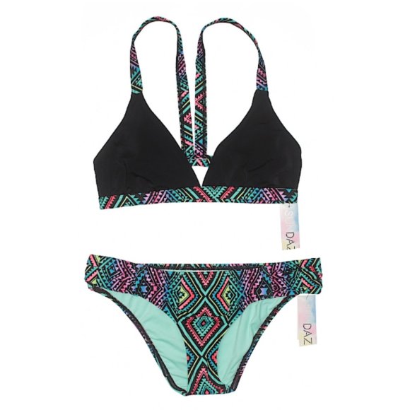 Sundazed Neon Aztec Festival Triangle Bikini - Picture 3 of 5